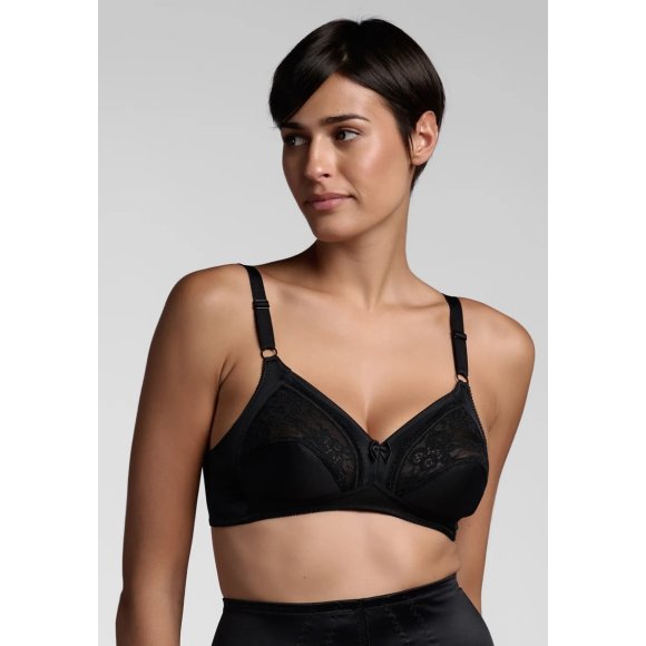 LEPEL - REGGISENO DONNA "DELIA" SENZA FERRETTO - NERO