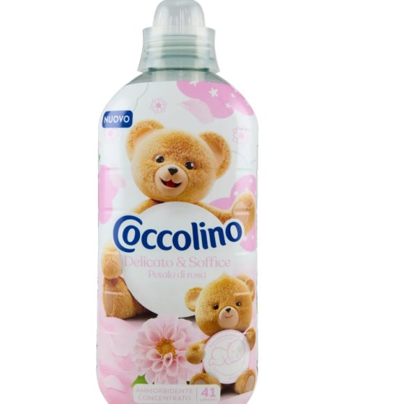 Coccolino Ammorbidente Concentrato Delicato & Soffice Petalo di rosa 41 Lavaggi 952 ml