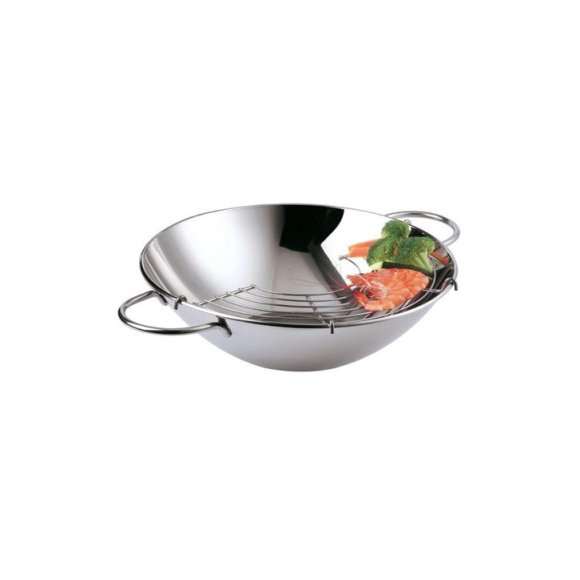 WOK "LOVE STORY" CON GRIGLIA - 30 CM