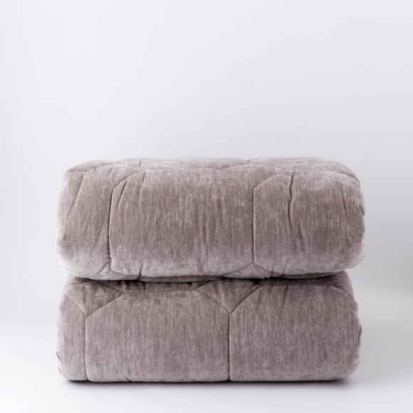 RIVIERA - TRAPUNTA MATRIMONIALE "LUCE" - GRIGIO PERLA