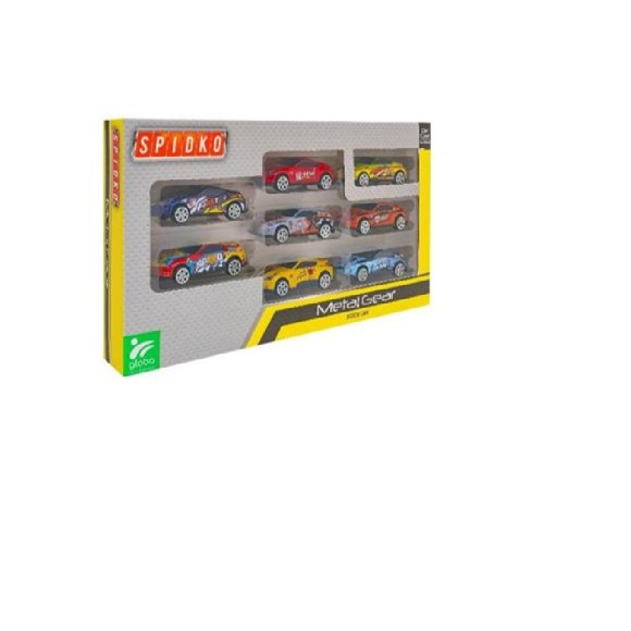 AUTO METALLO 1:64 8PZ 5 MODELLI