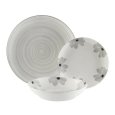 SERVIZIO PIATTI 18 PEZZI "MANDALA" - GRIGIO