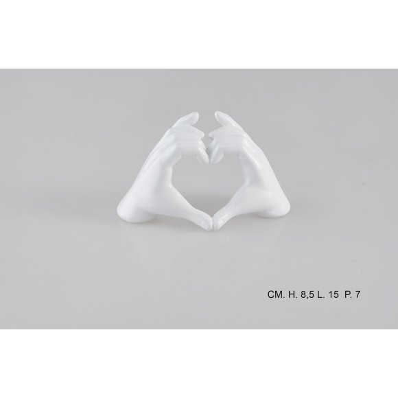 MANI CUORE 15 CM