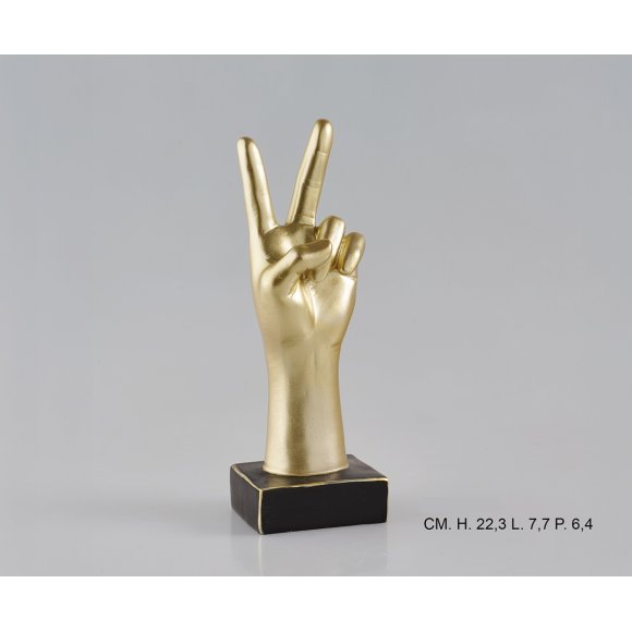MANO ORO 22 CM
