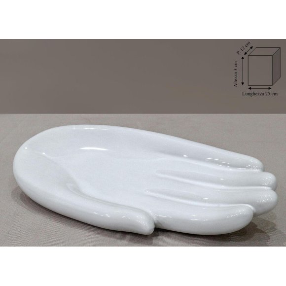 MANO PORTAOGGETTI 25 CM - BIANCO