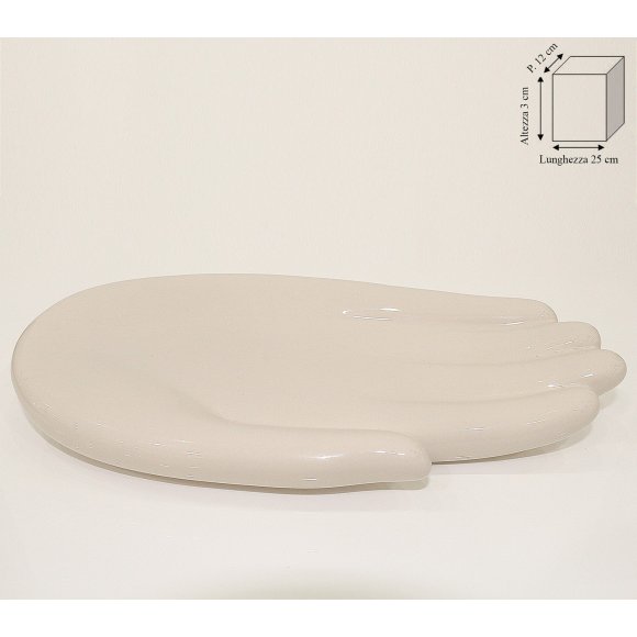 MANO PORTAOGGETTI 25 CM - TORTORA