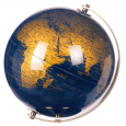STAR MAPPAMONDO DECORATIVO CON SUPPORTO IN METALLO - Ø 20 CM