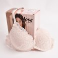 LOVEANDBRA - REGGISENO DONNA PUSH UP IN PIZZO "MARGOT" - NERO