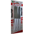 Marietti Coltello Da Tavola Dentato Bianco 11 cm - 6 Pezzi
