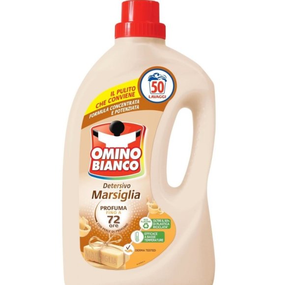 Detersivo lavatrice Omino Bianco marsiglia 2 lt 50 lavaggi