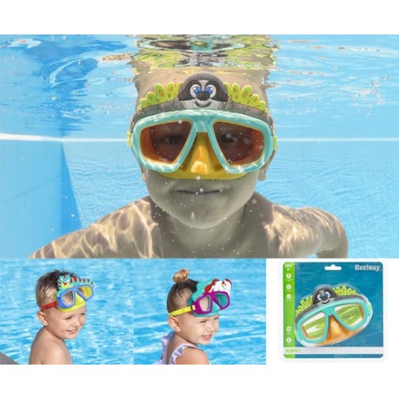 MASCHERA MARE PER BAMBINI 3-6 ANNI - COLORI ASSORTITI