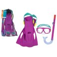 MASCHERA E PINNE JUNIOR 7-14 ANNI - COLORI ASSORTITI