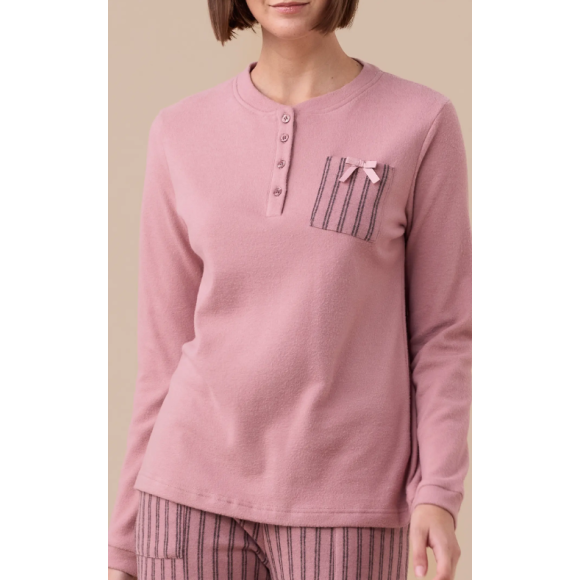 Pigiama donna punto milano articolo riga FA9333 