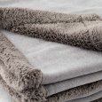 RIVIERA - PLAID "MILBA" 160X210 - GRIGIO NUBE