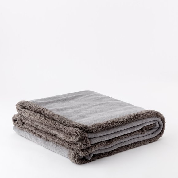 RIVIERA - PLAID "MILBA" 160X210 - BLU DENIM