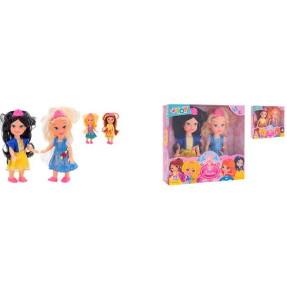 BAMBOLE*PRINCIPESSE MINI 2 PEZZI