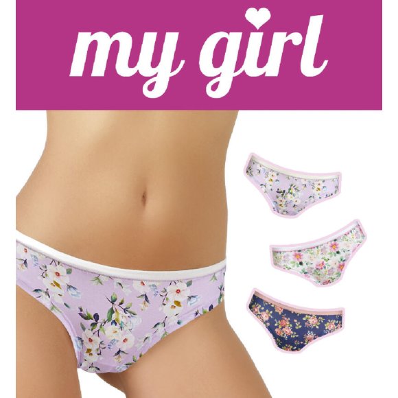 SET 3 SLIP DONNA "GIUSY" MY GIRL - COLORI ASSORTITI
