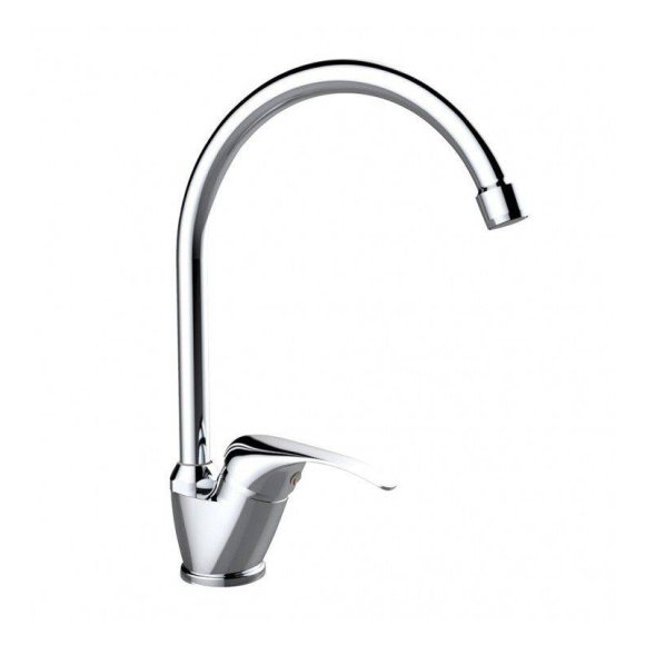 Miscelatore Per Lavello Serie Eva Con Bocca Alta 35 cm