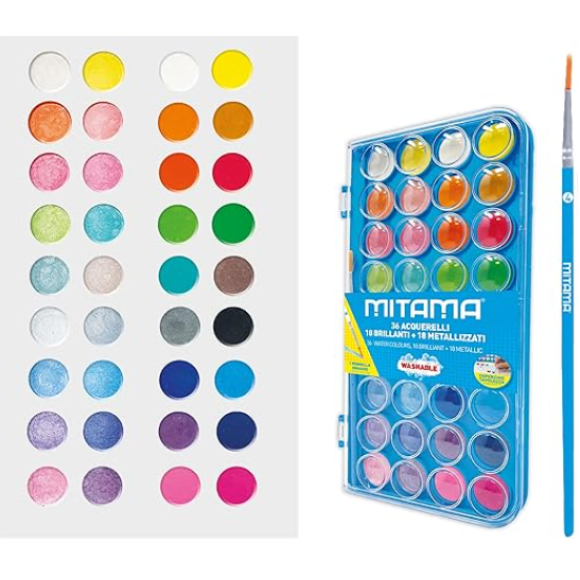 MITAMA ACQUERELLI+1 PENNELLO 36PZ
