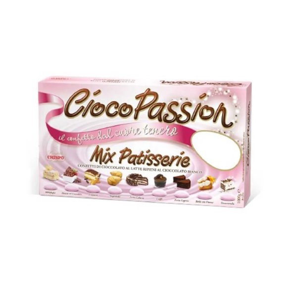 CRISPO CIOCOPASSION MIX PATISSERIE CON CIOCCOLATO LATTE E BIANCO - ROSA