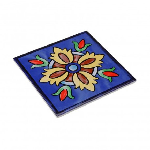 SOTTOPENTOLA IN CERAMICA "AZULEJO" - BLU