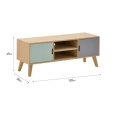MOBILE TV IN LEGNO BIANCO NATURALE