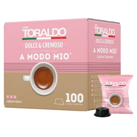 TORALDO CAFFE CAPSULE A MODO MIO DOLCE E CREMOSO 100PZ TORALDO CAFFE CAPSULE A MODO MIO DOLCE E CREMOSO 100PZ