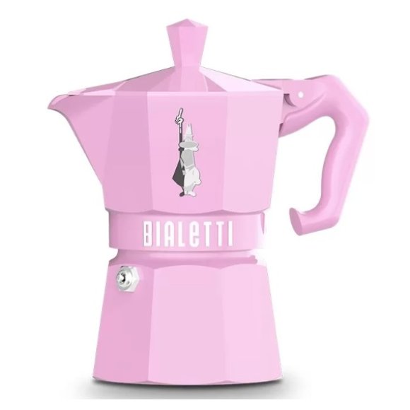 BIALETTI MOKA EXCLUSIVE ROSA - 3 TAZZE BIALETTI MOKA EXCLUSIVE ROSA - 3 TAZZE