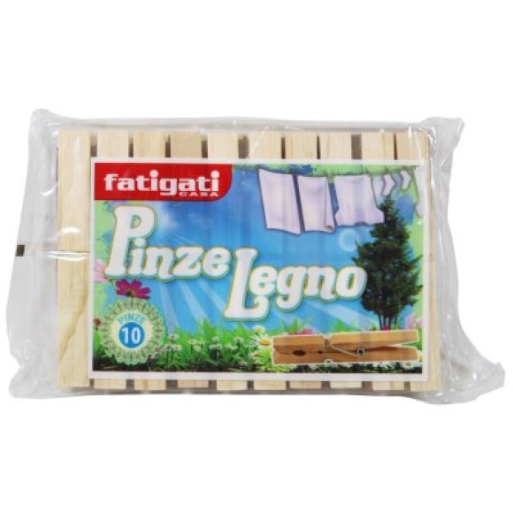 MOLLETTE IN LEGNO "MINERVA" - 10 PEZZI