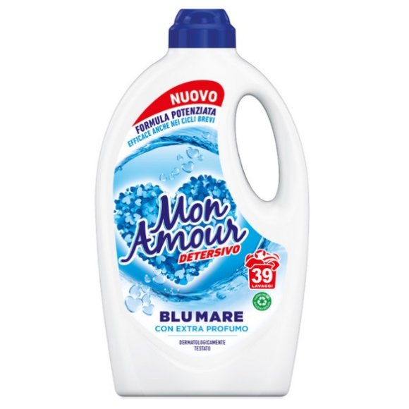 MON AMOUR DETERSIVO LAVATRICE EXTRA PROFUMATO BLU MARE 26 LAVAGGI - 1,595 LT