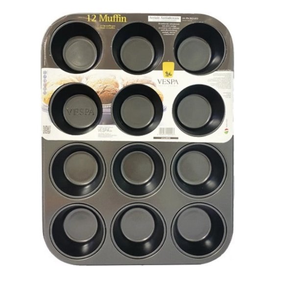 STAMPO ANTIADERENTE 12 MUFFIN