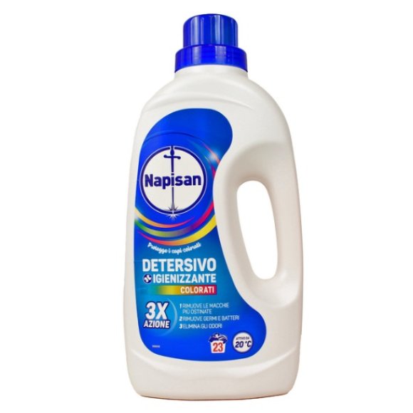 NAPISAN DETERSIVO IGIENIZZANTE COLORATI 23 LAVAGGI - 1,15 LITRI NAPISAN DETERSIVO IGIENIZZANTE COLORATI 23 LAVAGGI - 1,15 LITRI