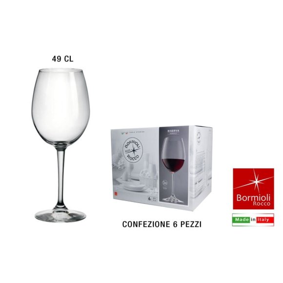 BORMIOLI - Set 6 Calici Riserva Nebbiolo cl 49