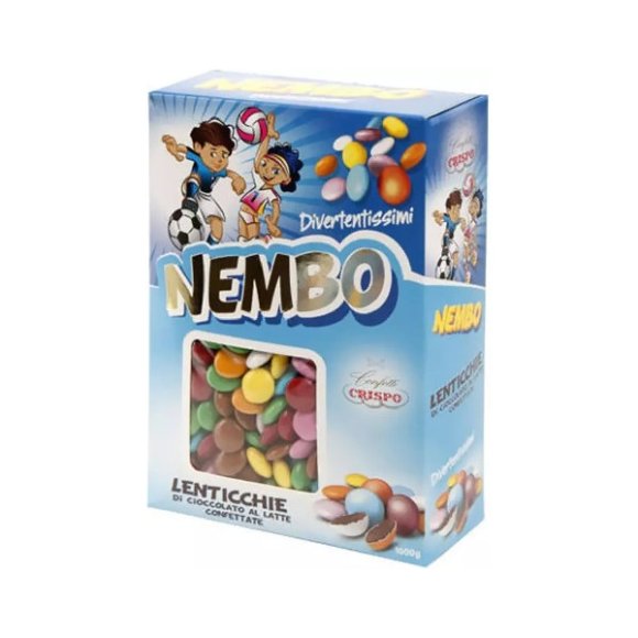Crispo Nembo - Confetti Lenti Di Cioccolato Al Latte Colorate - 1 Kg