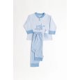 NOIDINOTTE - PIGIAMA NEONATO COTONE COD. FT771AS - AZZURRO 