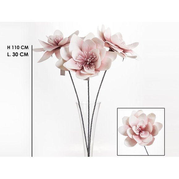 NINFEA ROSA E BIANCA 110x30 CM