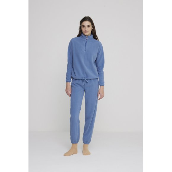 NOIDINOTTE - PIGIAMA DONNA MICROPILE COD. FA8941PB401 - AZZURRO