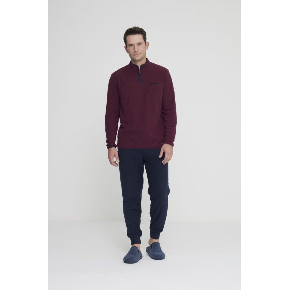 NOIDINOTTE - PIGIAMA UOMO MICROPILE COD.FC2961PB402 - BORDEAUX