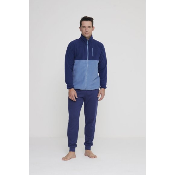 ​​​​​​​NOIDINOTTE - PIGIAMA UOMO MICROPILE COD.FC2962PB401 - BLU