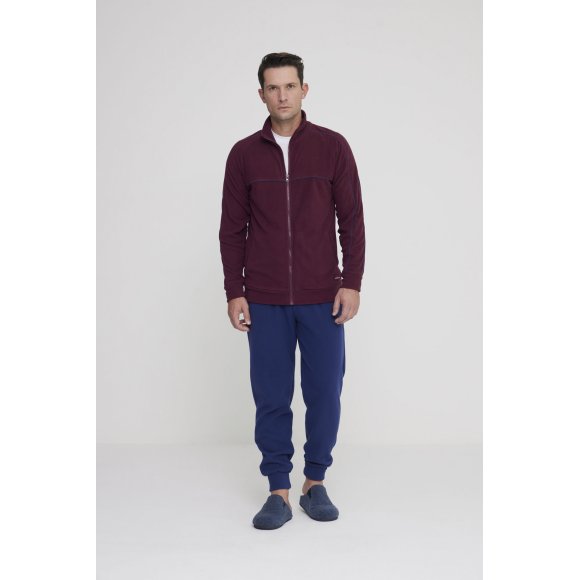 NOIDINOTTE - PIGIAMA UOMO MICROPILE COD.FC2963PB401 - BORDEAUX
