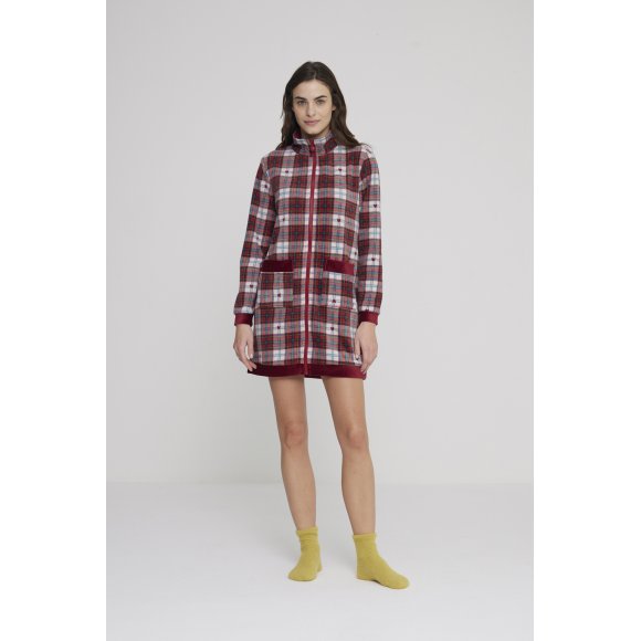 NOIDINOTTE - VESTAGLIA DONNA COD.GE2822PB402 - BORDEAUX