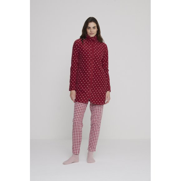 NOIDINOTTE - VESTAGLIA DONNA COD.GE2883PB401 - BORDEAUX
