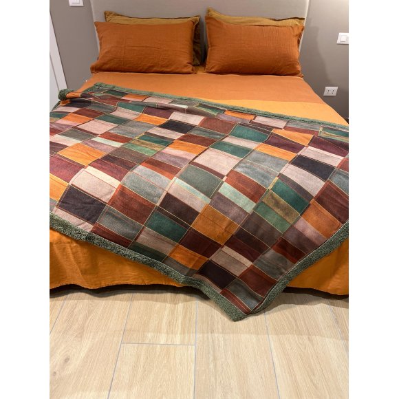 RIVIERA - PLAID "NOLAN" 130X170 - AMBRA