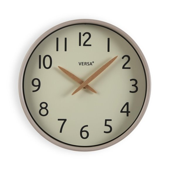 OROLOGIO DA PARETE EFFETTO LEGNO BIANCO