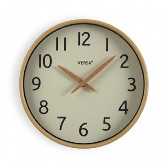 OROLOGIO DA PARETE EFFETTO LEGNO CHIARO