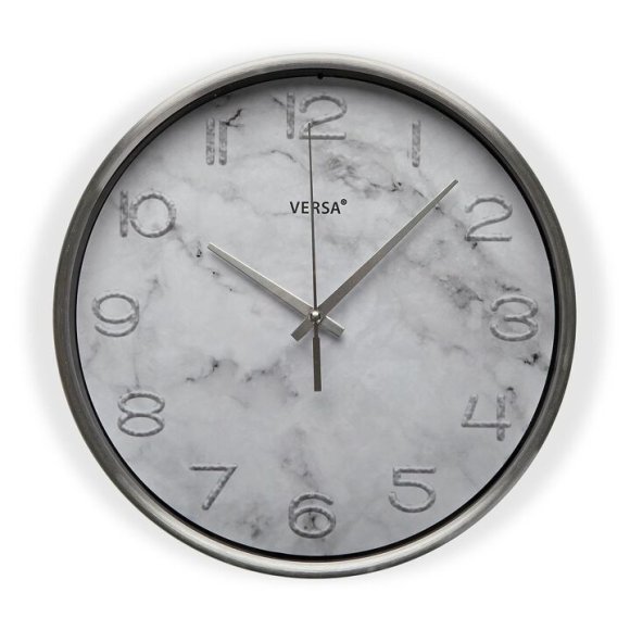OROLOGIO DA PARETE IN ALLUMINIO - GRIGIO