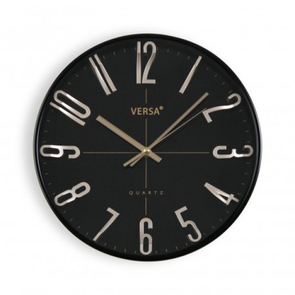 OROLOGIO DA PARETE - NERO E ORO