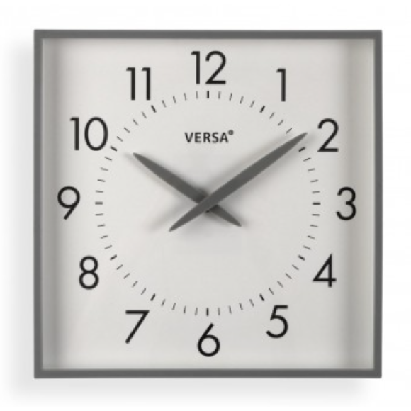 OROLOGIO PARETE QUADRATO GRIGIO 18560410