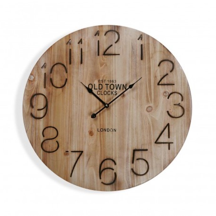 OROLOGIO DA PARETE IN LEGNO - 58CM