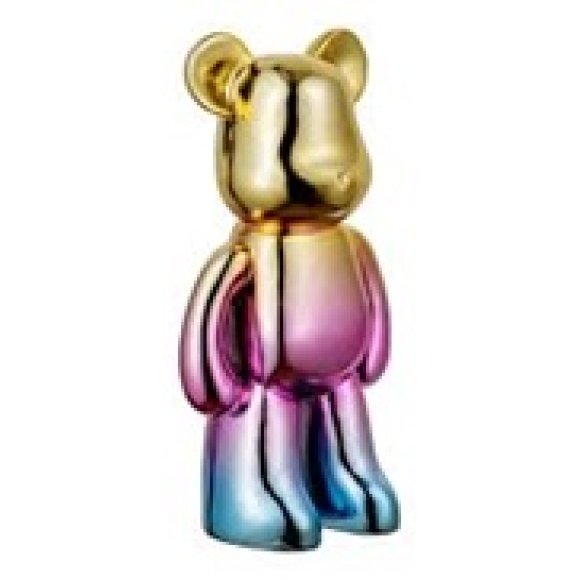 STATUETTA "ORSO" DECORAZIONE IN RESINA - MULTICOLORE